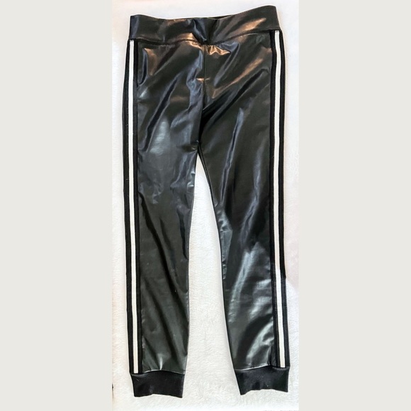 David Lerner Faux Leather Pants - Large - High Waisted, Black - Picture 4 of 5